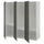 PLATSA wardrobe with 3 doors, white/SKATVAL dark grey, 180x57x181 cm