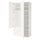 PLATSA wardrobe with 4 doors+3 drawers, white/Fonnes white, 120x57x241 cm