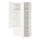 PLATSA wardrobe with 4 doors+3 drawers, white/Fonnes white, 120x57x241 cm