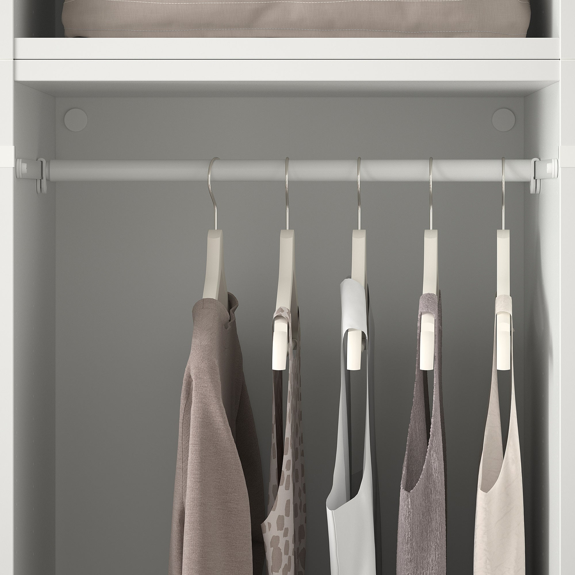 PLATSA wardrobe with 5 doors, white/Kalbåden lively pine effect, 180x57x241 cm