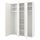 PLATSA wardrobe w 6 doors, white/Fonnes white, 180x57x241 cm