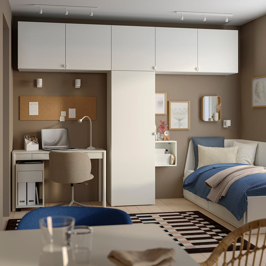 PLATSA wardrobe w 6 doors, white Fonnes/white, 300.0x241.1x42.0 cm