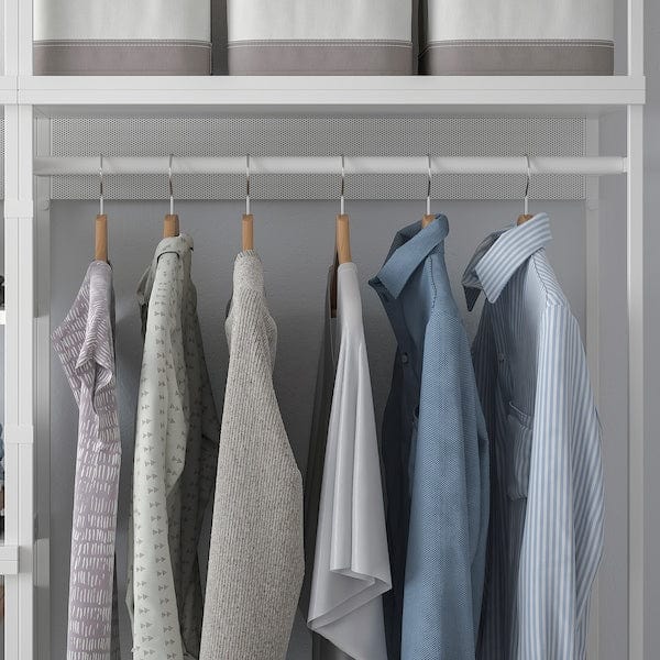 Ikea PLATSA - Wardrobe with 6 drawers, white/Fonnes white, 140x42x241 cm