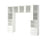 PLATSA wardrobe with 7 doors+6 drawers, white/Fonnes white, 300x42x241 cm