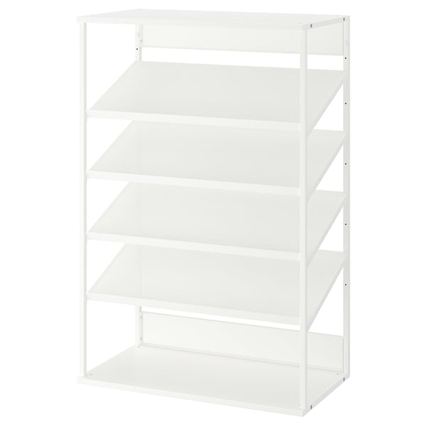 PLATSA - Open shoe storage unit, white , 80x40x120 cm