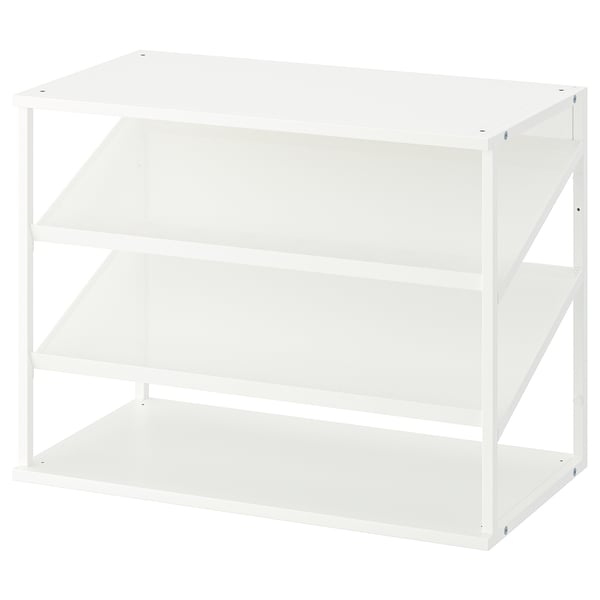 PLATSA open shoe storage unit, white, 80x40x60 cm