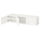 PLATSA storage combination with doors, white Fonnes/white, 180x42x43 cm