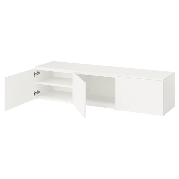 PLATSA - PLATSA Storage combination with doors, white Fonnes/white, 180x42x43 cm