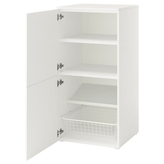 Ikea PLATSA - Storage combination with doors, white/Fonnes white, 60x57x123 cm