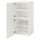 PLATSA storage combination with doors, white/Fonnes white, 60x57x123 cm