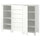 PLATSA cabinet with doors and drawers, white/SANNIDAL white, 180x57x133 cm