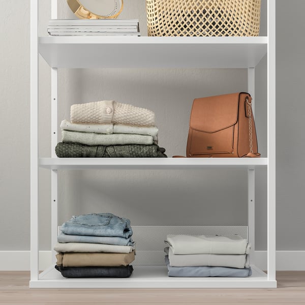 PLATSA open shelving unit, white, 60x40x120 cm