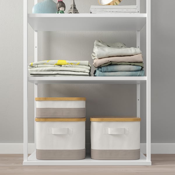 PLATSA - PLATSA Open shelving unit, white, 60x40x180 cm