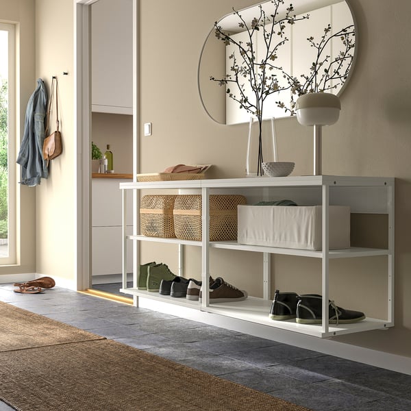 PLATSA - PLATSA Open shelving unit, white, 160x40x63 cm