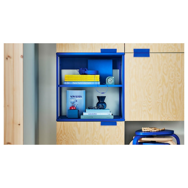 PLATSA - Open shelving unit, blue, 60x40x60 cm