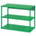 PLATSA open shelving unit, green, 80x40x60 cm