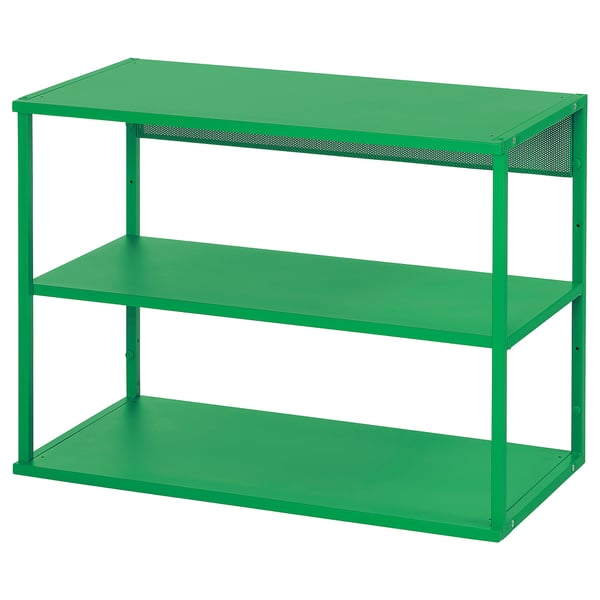 PLATSA - PLATSA Open shelving unit, green, 80x40x60 cm