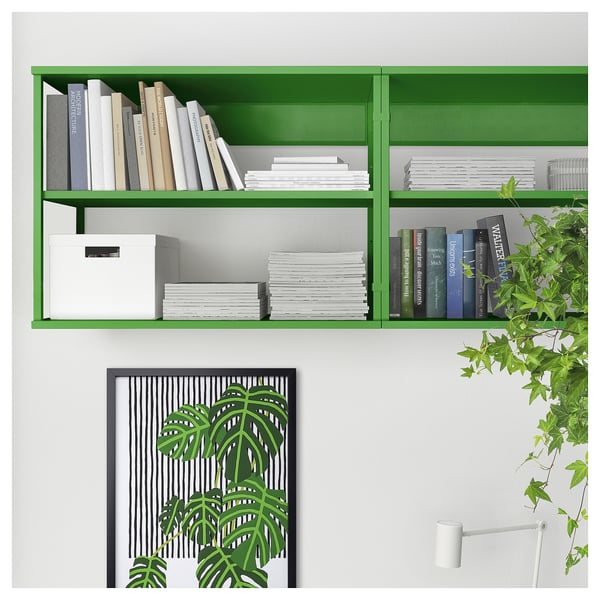 PLATSA - PLATSA Open shelving unit, green, 80x40x60 cm