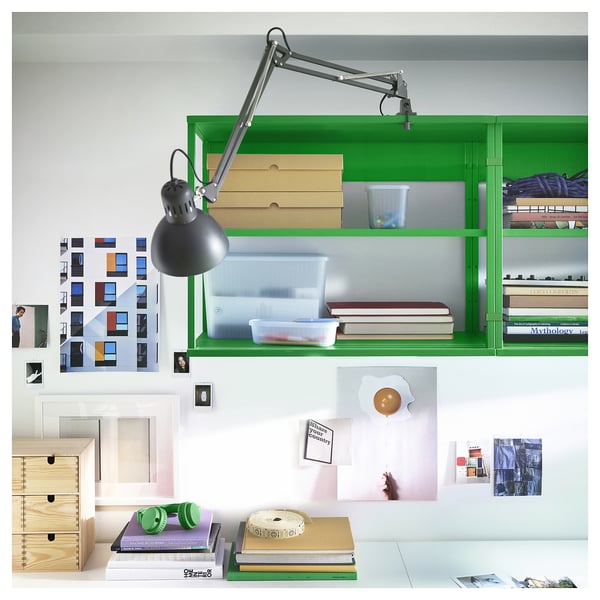 PLATSA - PLATSA Open shelving unit, green, 80x40x60 cm