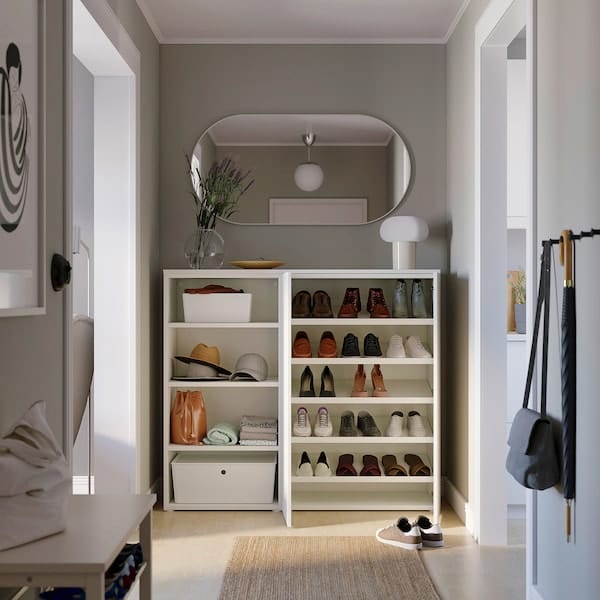 Ikea PLATSA - Shoe cabinet/storage, white/Fonnes white, 140x42x123 cm