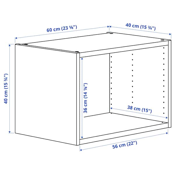 PLATSA - Frame, white, 60x40x40 cm