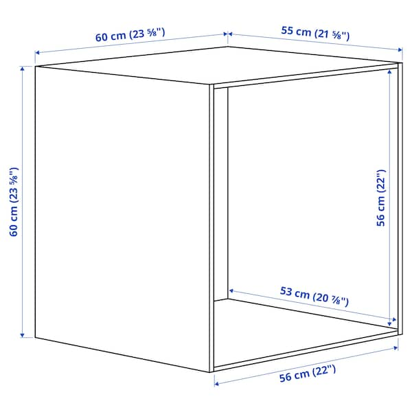 PLATSA - Frame, white, 60x55x60 cm