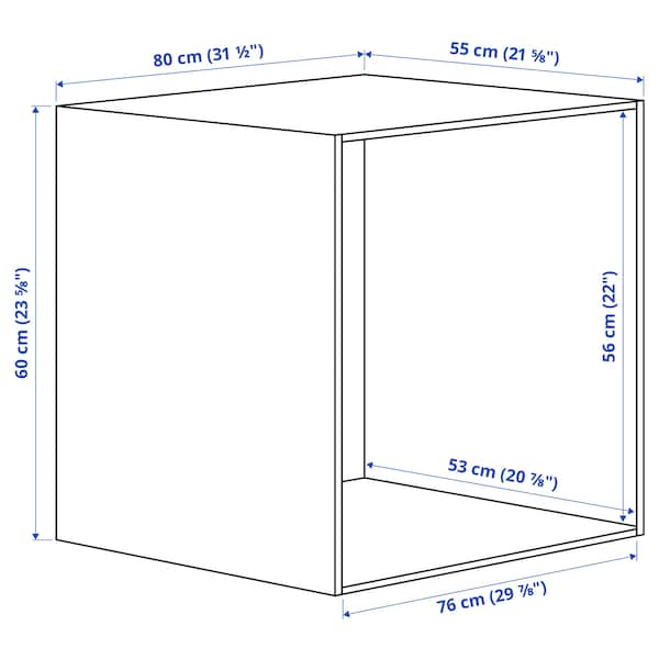 PLATSA - Frame, white, 80x55x60 cm