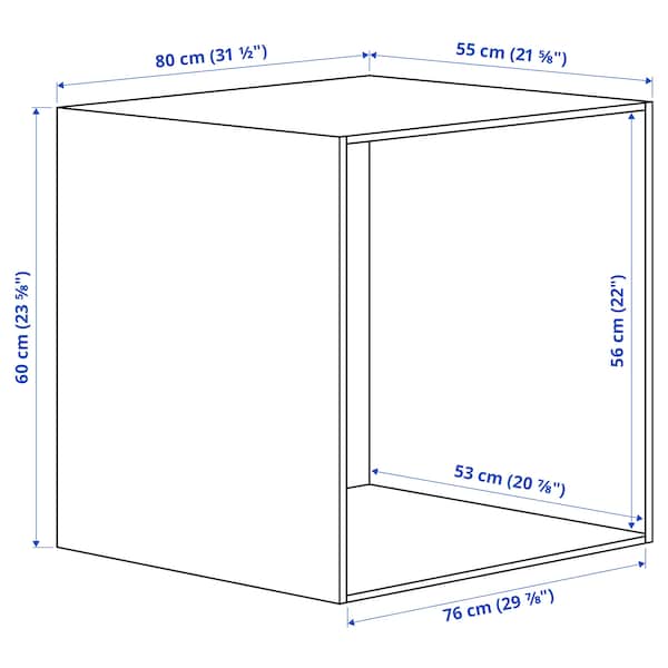 Ikea PLATSA - Frame, white, 80x55x60 cm