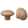 PLOCKAR knob, beech, 49 mm, 2 pack