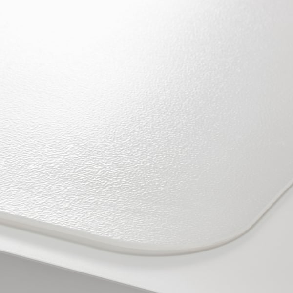 PLÖJA desk pad, white/transparent, 65x45 cm