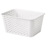PLOGSVÄNG storage basket, white, 15x20x10 cm