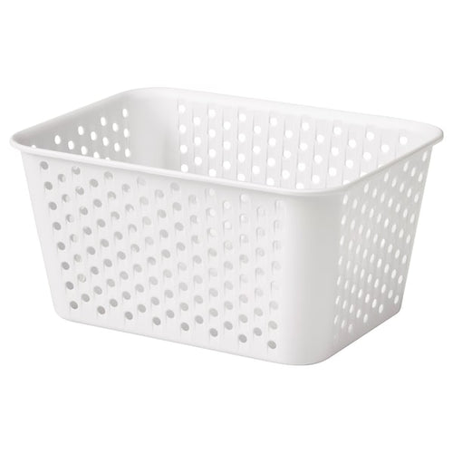 PLOGSVÄNG storage basket, white, 15x20x10 cm
