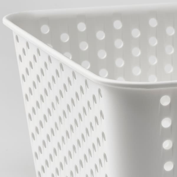 PLOGSVÄNG storage basket, white, 15x20x10 cm