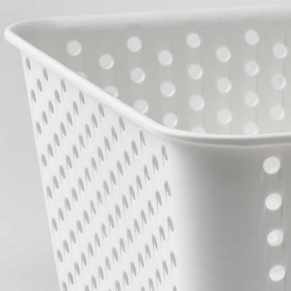 PLOGSVÄNG - PLOGSVÄNG Storage basket, white, 15x20x10 cm
