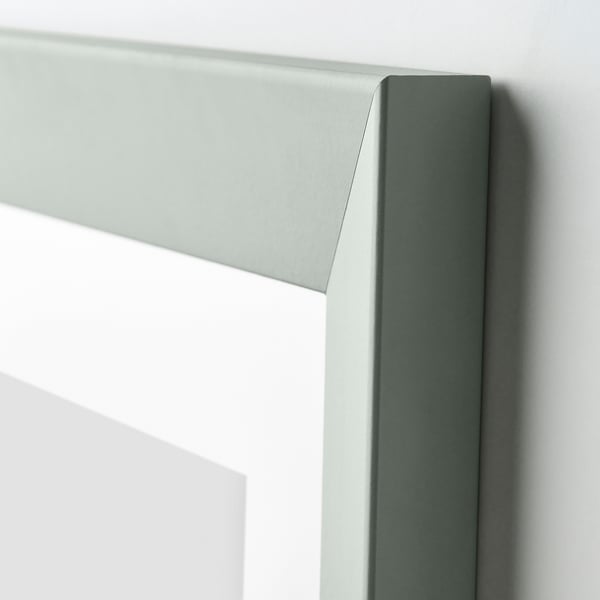 PLOMMONTRÄD frame, pale grey-green, 30x40 cm