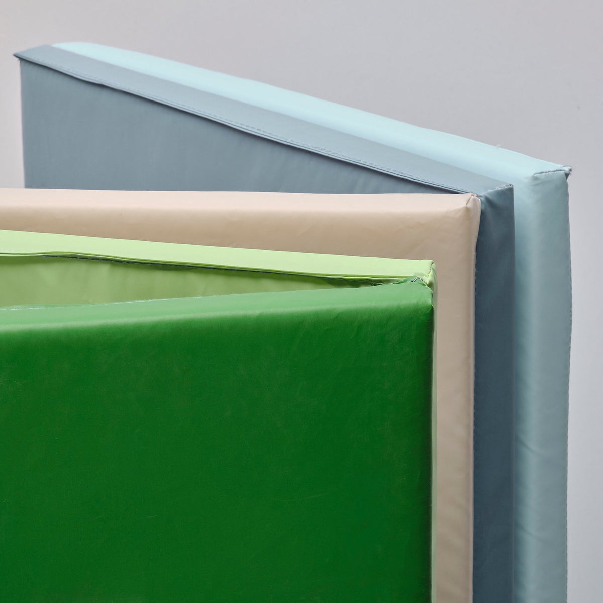 PLUFSIG folding gym mat, blue/green, 78x185 cm