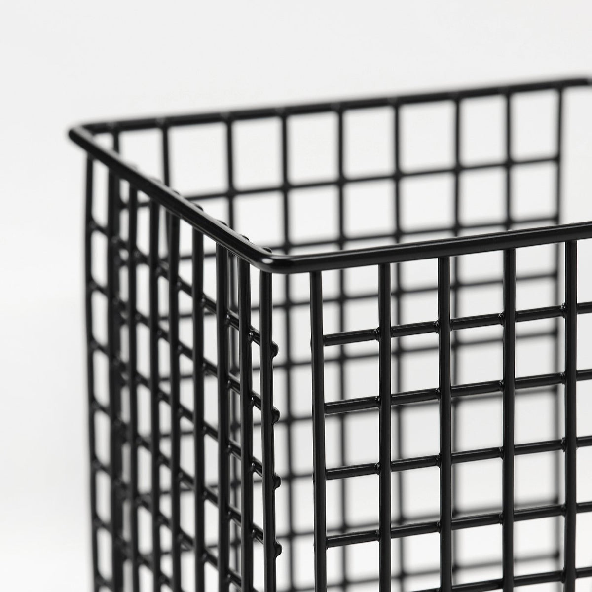 PLUGGLAND Wire Basket, Set of 2, Black