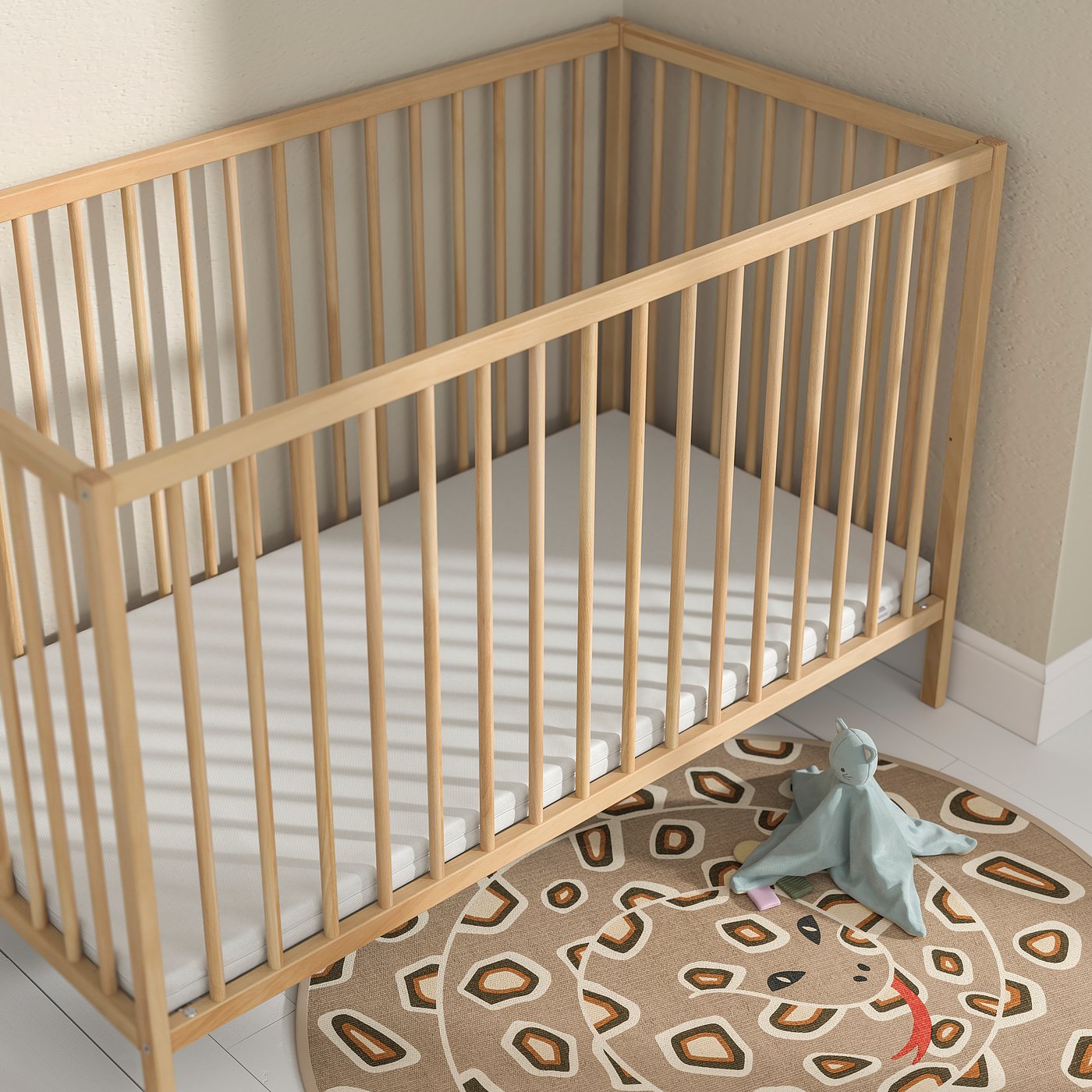 PLUTTIG foam mattress for cot, 60x120x5 cm