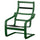 POÄNG armchair frame, dark green, 68x94x82 cm