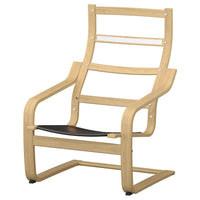 POÄNG armchair frame, oak, 68x94x82 cm