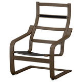 POÄNG armchair frame, walnut effect, 68x94x82 cm