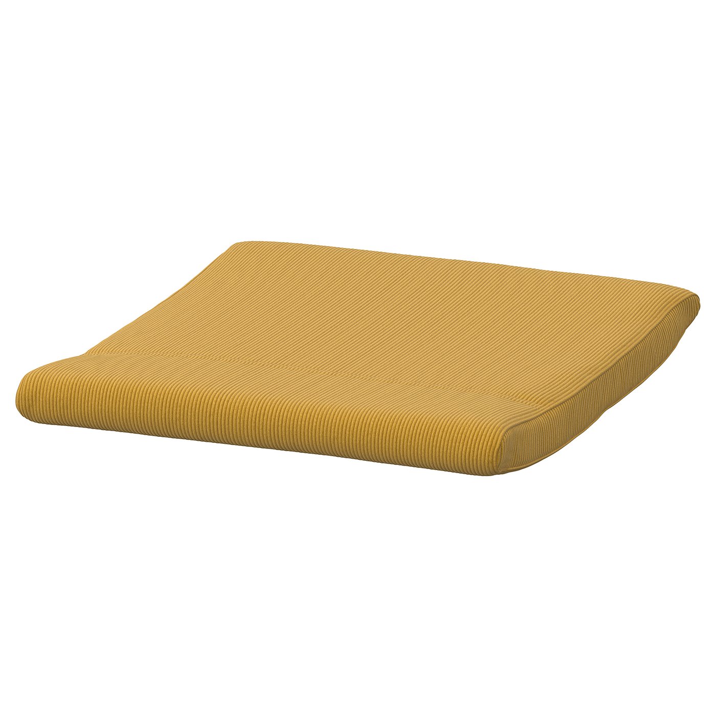 POÄNG footstool cushion, Kelinge dark yellow, 52x56 cm