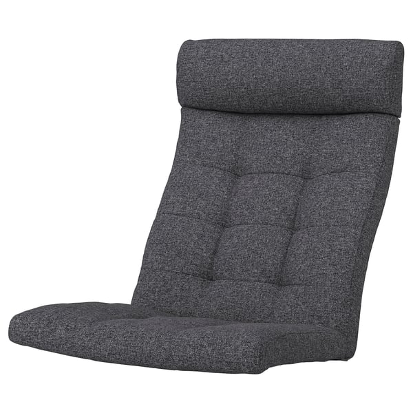POÄNG armchair cushion, Gunnared dark grey, 137x56 cm