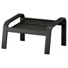POÄNG footstool frame, black, 52x68 cm