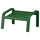 POÄNG footstool frame, dark green, 52x68 cm