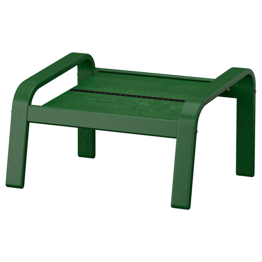 POÄNG footstool frame, dark green, 52x68 cm