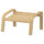 POÄNG footstool frame, oak, 52x68 cm