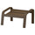 POÄNG footstool frame, walnut effect, 52x68 cm