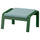 POÄNG footstool, dark green/Kelinge grey-blue, 68x39x54 cm