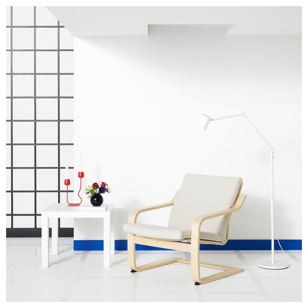 POÄNG - Low-back armchair, natural/beige color/Katorp natural/beige color